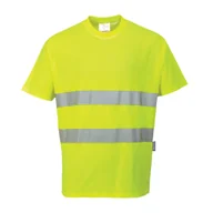 Odzież robocza - T-shirt Cotton Comfort PORTWEST [S172] Żółty L - miniaturka - grafika 1