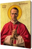 Ikony i obrazy sakralne - Ikona Świętego Karola Boromeusza - miniaturka - grafika 1