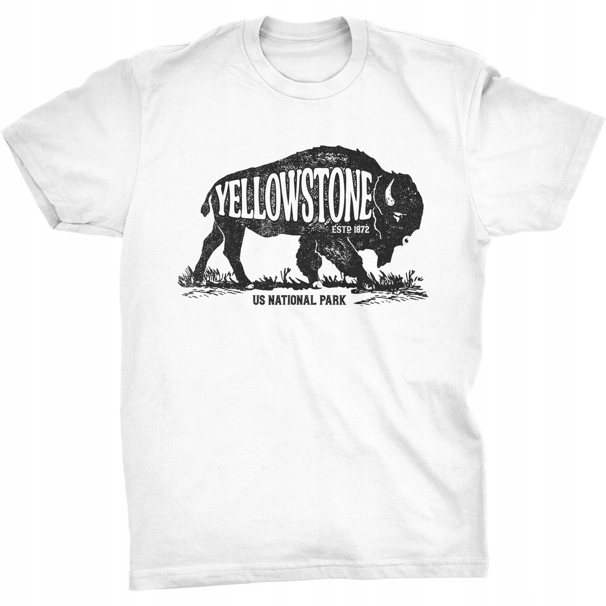 Bizon Koszulka Yellowstone Park Natura Zwierzęta