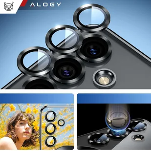 Etui do Samsung Galaxy S24 Mag Safe Glamour Case Ring obudowa ochrona aparatów Alogy Czarne przezroczyste - Etui i futerały do telefonów - miniaturka - grafika 5