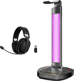 Preyon Tornado Fly PTF40B + Stojak na słuchawki Heron Beak PHB41B - Akcesoria do słuchawek - miniaturka - grafika 1