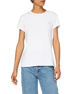 Koszulki i topy damskie - Armani Exchange Damska koszulka z krótkim rękawem, biały (Optic White 1000), S - miniaturka - grafika 1