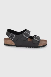 Sandały męskie - Birkenstock Sandały Milano męskie kolor czarny - grafika 1