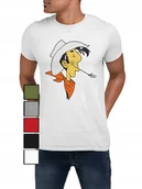 Koszulki męskie - KOSZULKA T-SHIRT MĘSKA Z NADRUKIEM LUCKY LUKE DALTONOWIE - M - miniaturka - grafika 1