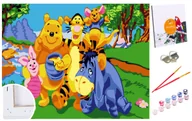 Malowanie po numerach - Zestaw do malowania po numerach dla dzieci, 20x30 cm, Kubuś i Przyjaciele - miniaturka - grafika 1