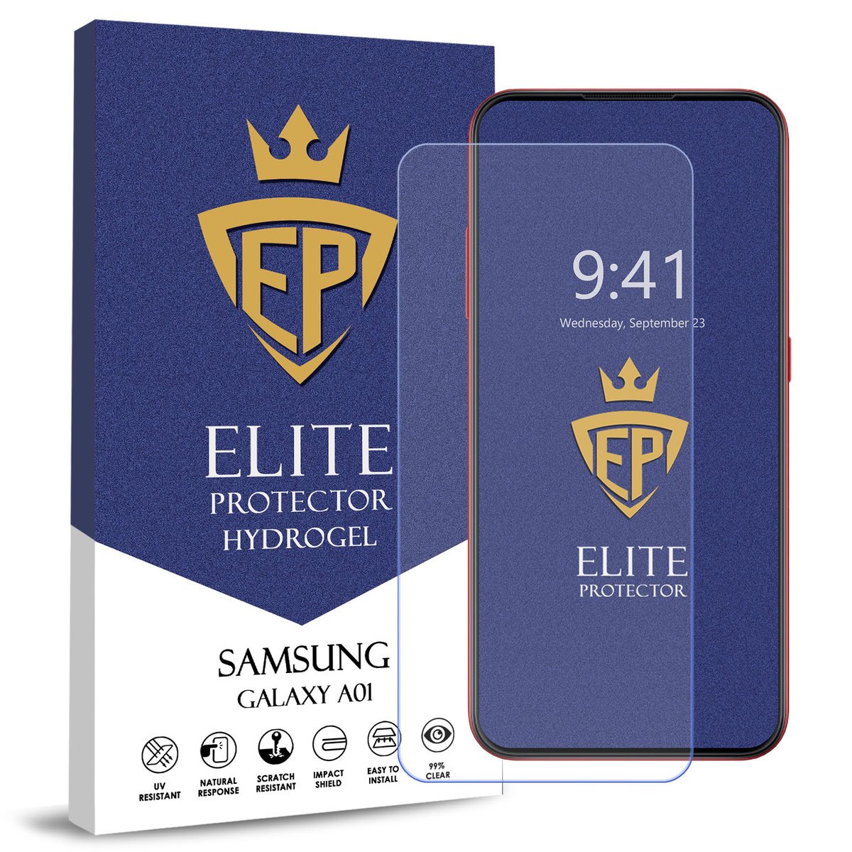 FOLIA 5D CAŁY EKRAN NA TELEFON DO SAMSUNG GALAXY A01 HYDROŻELOWA ORYGINAŁ