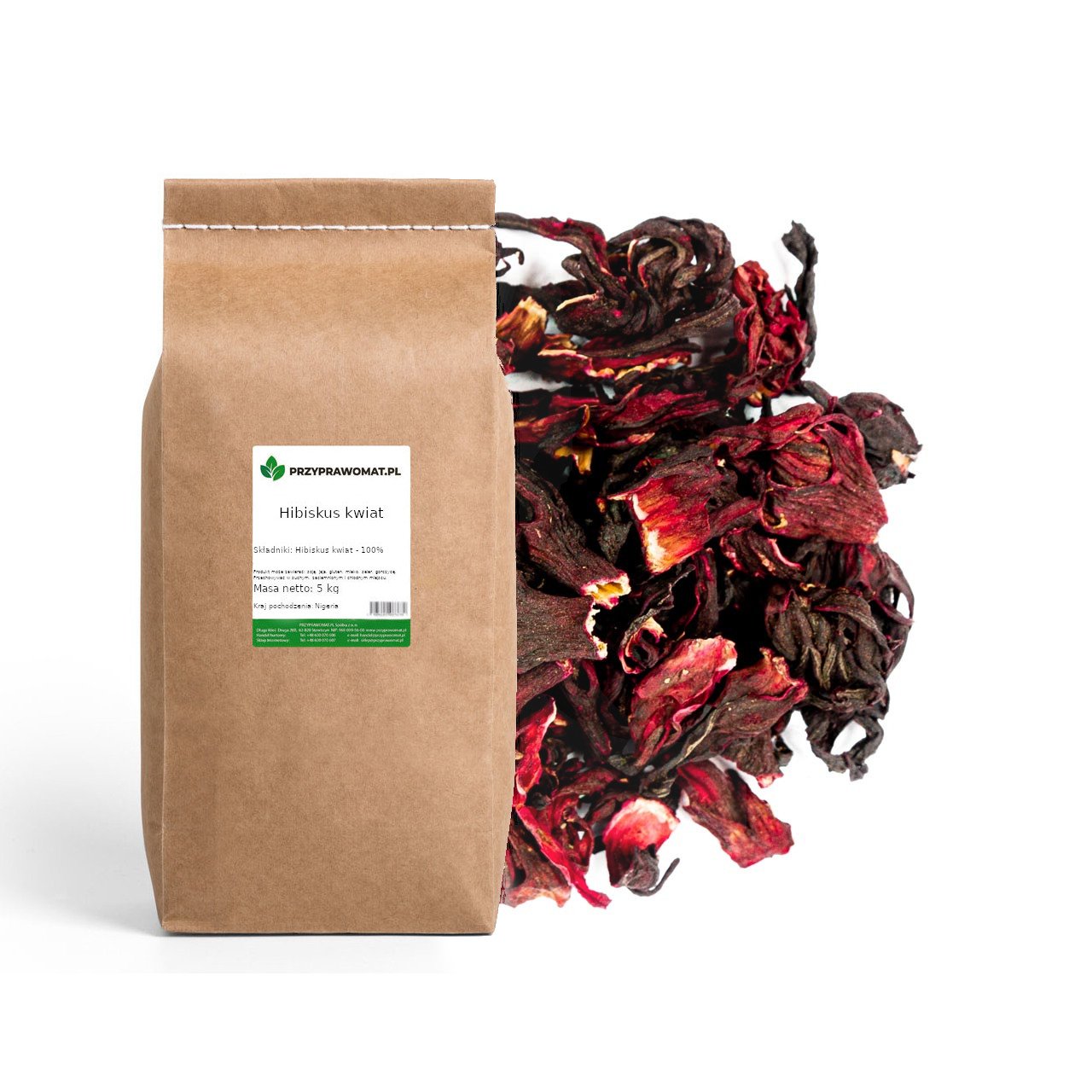 Hibiskus kwiat 5 Kg