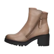 Botki damskie - Beżowe botki damskie na obcasie Vinceza 10844 - miniaturka - grafika 1