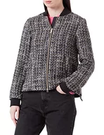 Kurtki damskie - Geox Kency kurtka damska, czarna, wielokolorowa, 42, Black Multicolor, 42 - miniaturka - grafika 1