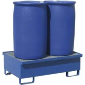 Beczki - Wanna wychwytowa metalowa na 2 beczki 200L 120x80cm - miniaturka - grafika 1
