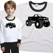 Piżamy dla dziewczynek - Piżama dziecięca Monster Truck Samochód 110/116 - VoloDonum - miniaturka - grafika 1