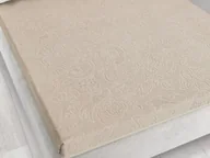 Prześcieradła - Prześcieradło Frotte Bez Gumki 175X220 Tulipan Sepia Beżowe 5908 Żakardowe - miniaturka - grafika 1