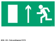 Tablice BHP - SIGNPROJECT AC012 - Wyjście ewakuacyjne w lewo w górę 1000x500 - miniaturka - grafika 1