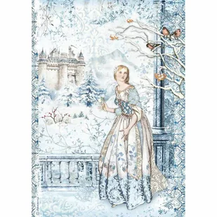 Stamperia, Papier ryżowy A4 wróżki śnieg - Decoupage - miniaturka - grafika 1