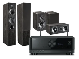 Kino domowe Yamaha RX-V6A (czarny) + Tesi 561 (czarny) + Tesi 241 (czarny) + Tesi 761 (czarny) - Kino domowe - miniaturka - grafika 1