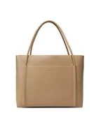 Torebki damskie - Calvin Klein Torebka Ck Linn Large Shopper K60K613109 Beżowy - miniaturka - grafika 1