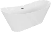 Wanny - Mexen Celia wanna wolnostojąca 170 x 75 cm, biała, przelew gun metal szczotkowany - 52331707500-95 - miniaturka - grafika 1