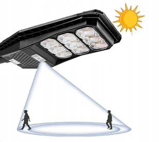 Lampa solarna uliczna PIONEER LED 120W 12000mAh VOLT POLSKA - Lampy ogrodowe - miniaturka - grafika 5
