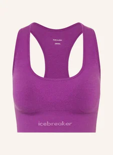 Icebreaker Biustonosz Sportowy 260 Zoneknit Seamless Z Wełną Merino lila - Biustonosze - miniaturka - grafika 1