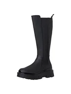 Botki damskie - Tamaris Damskie sztyblety 1-25611-29, czarne, 40 EU - miniaturka - grafika 1