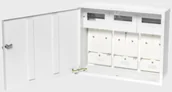 Rozdzielnie elektryczne - Rozdzielnica P/T licznikowa 3x1F drzwi pełne z zamkiem + miejsce na 18 zabezpieczeń RW-S-3L-18"Z" - miniaturka - grafika 1