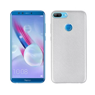 NoName Etui Carbon Fiber Huawei Honor 9 lite srebrny/silver - Etui i futerały do telefonów - miniaturka - grafika 1
