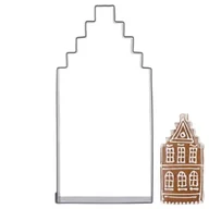 Formy do ciast - Wykrawacz do ciastek stalowy domek 12 cm - miniaturka - grafika 1