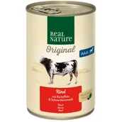 Mokra karma dla psów - REAL NATURE ADULT Wołowina z ziemniakami 6x400 g - miniaturka - grafika 1