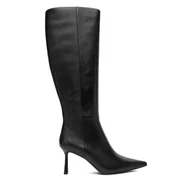 Kozaki damskie - Kozaki Eva Minge EO-ZAINA-01 Czarny - miniaturka - grafika 1