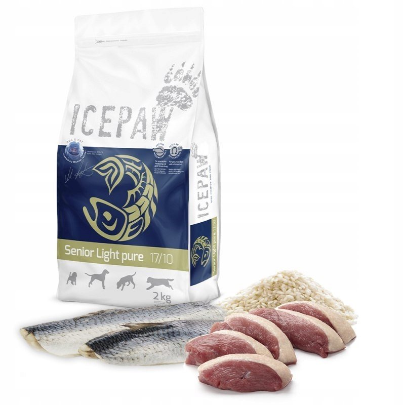 ICEPAW Senior Light pure niskokaloryczna karma dla starszych psów i z nadwagą (2 kg)