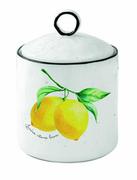 Pojemniki kuchenne - KUCHENNY POJEMNIK PORCELANOWY z POKRYWKĄ - AMALFI Cytryny - 750 ml - 2212 AMAL - miniaturka - grafika 1