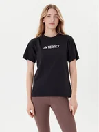 Koszulki i topy damskie - adidas T-Shirt Terrex Classic Logo JF9131 Czarny Regular Fit - miniaturka - grafika 1