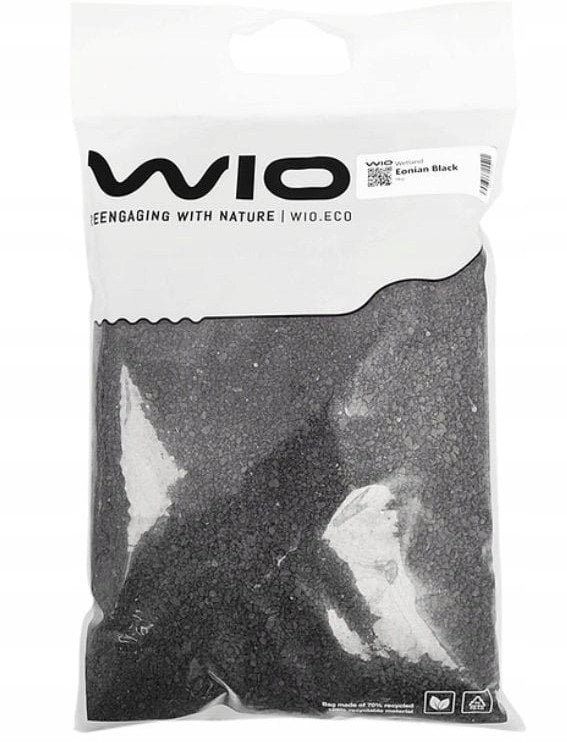 WIO Black Eonian Wetland, substrat, dla ro�lin, piasek czarny, 5kg, worek