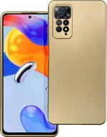 Etui i futerały do telefonów - Metaliczne etui na telefon komórkowy z osłoną aparatu kompatybilne z iPhone 13 Gold - miniaturka - grafika 1