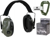 Odzież robocza - Mil-Tec, Aktywne Ochronniki Słuchu, Słuchawki ochronne, Strzeleckie, Olive - miniaturka - grafika 1