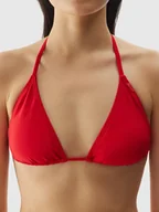 Stroje kąpielowe - Strój  kąpielowy góra od bikini damska 4F 4FWSS24UBKTF043-62S Czerwony - miniaturka - grafika 1