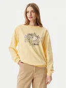 Bluzy damskie - Roxy Bluza ERJFT04963 Żółty Regular Fit - miniaturka - grafika 1