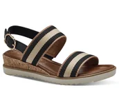 Sandały damskie - Sandały damskie na niskiej koturnie Tamaris 1-28132-42-41 - miniaturka - grafika 1