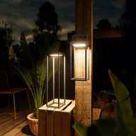 Lampy ogrodowe - Sigor Lampa solarna LED Numove, grafitowy szary, 32,5 cm - miniaturka - grafika 1