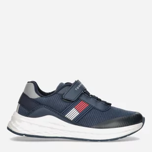 Buty sportowe dla dzieci Tommy Hilfiger Flag Low Cut Lace-up Sneaker T3B9-32895-0328800- 31 Blue (8052578196830_PL) - Buty dla chłopców - miniaturka - grafika 1