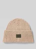 Czapki męskie - Czapka beanie z efektem prążkowania - miniaturka - grafika 1