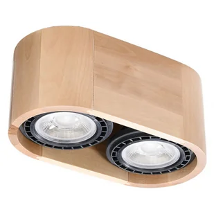 Drewniany podwójny plafon - 21X S181 B4-R44 - Lampy sufitowe - miniaturka - grafika 1