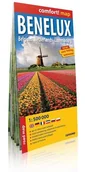 Atlasy i mapy - ExpressMap praca zbiorowa comfort! map Benelux: Belgia, Holandia, Luxembourg (Benelux. Belgium, Netherlands, Luxembourg). Laminowana mapa samochodowa 1:500 000 - miniaturka - grafika 1