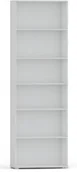 Regały - Regał pola 215x60 cm biały, 6 półek na książki i segregatory - miniaturka - grafika 1