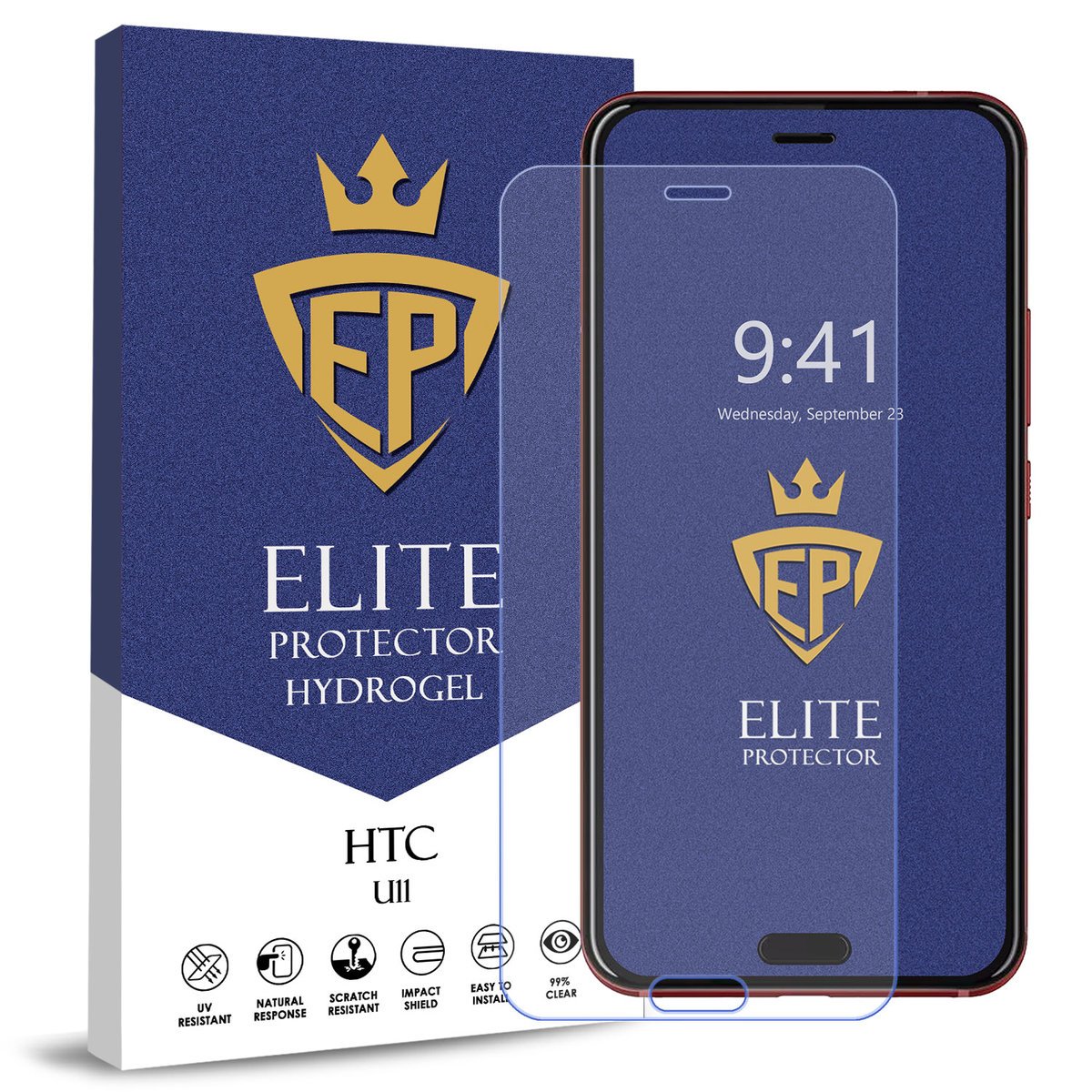 FOLIA 5D CAŁY EKRAN NA TELEFON DO HTC U11 HYDROŻELOWA ORYGINAŁ