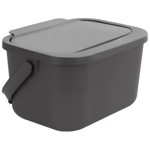 Kosz na śmieci PRACTIC Mini Bini 15110893 4.5L Szary - Kosze na śmieci - miniaturka - grafika 1