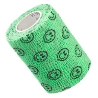 Apteczki i materiały opatrunkowe - Vitammy Autoband zielone buźki 7,5cm x 450cm Elastyczny bandaż kohezyjny samoprzylepny - miniaturka - grafika 1