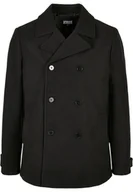Płaszcze damskie - płaszcz marynarski PEA-COAT black-M - miniaturka - grafika 1