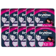 Pieluchy - Huggies Pieluchomajtki na noc 8-13 lat Drynites Girl (30-48 kg) Zestaw 10 x 9 szt. - miniaturka - grafika 1