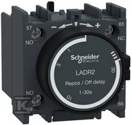 Silniki elektryczne i akcesoria - Schneider Electric Blok styków zwłocznych 0,1-30s 1Z 1R LADR2 - miniaturka - grafika 1